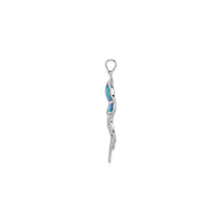 Blue Opal Jellyfish Charm (Silver) lafiny - Popular Jewelry - New York