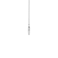 Огрлица од носача јасена Буллет (сребрна) са стране - Popular Jewelry - Њу Јорк