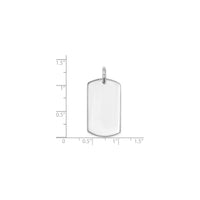 Dog Tag Pendant (Silver) scale - Popular Jewelry - New York