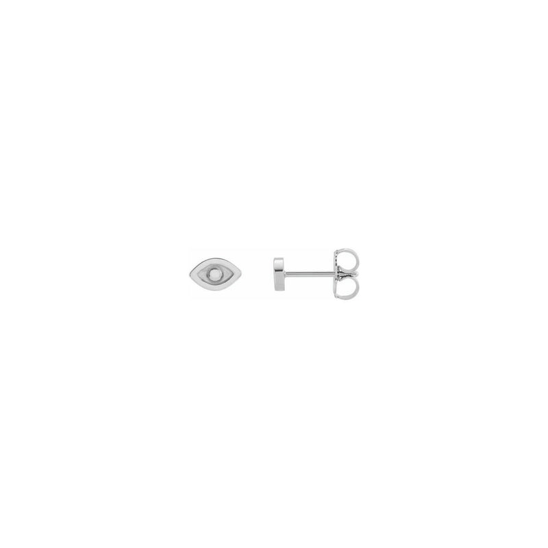 Evil Eye Stud Earrings (Silver) main - Popular Jewelry - New York