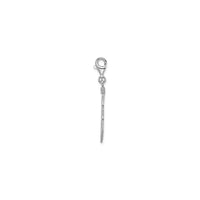 Feather Charm (Silver) side - Popular Jewelry - New York