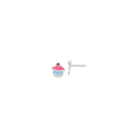 Garnet Cupcake Stud Mphete (Siliva) zazikulu - Popular Jewelry - New York
