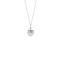 Sirds pelnu turētāja kaklarota (sudraba) skala - Popular Jewelry - Ņujorka