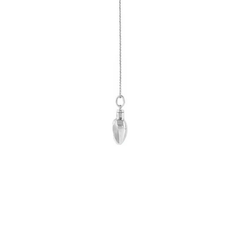 Heart Ash Holder Necklace (Silver) side - Popular Jewelry - New York