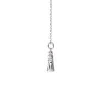 Collier porte-cendres Holding You Forever (argent) côté - Popular Jewelry - New York