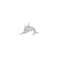 Jumping Marlin Fish Pendant Depan Kecil (Perak) - Popular Jewelry - New York