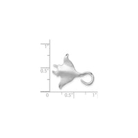 Manta Ray Charm (Silver) scale - Popular Jewelry - New York