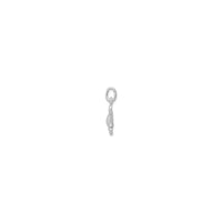 Mini Sunflower Pendant (Silver) side - Popular Jewelry - New York