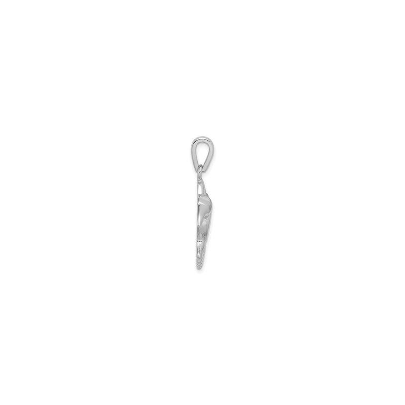 Opal Inlay Hummingbird Pendant (Silver) side - Popular Jewelry - New York