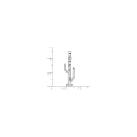 Сагуаро кактус 3Д привезак (сребрна) скала - Popular Jewelry - Њу Јорк