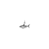 Haai Antieke Charm (Silwer) terug - Popular Jewelry - New York