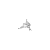 Sailfish Pendant (Silver) front - Popular Jewelry - New York