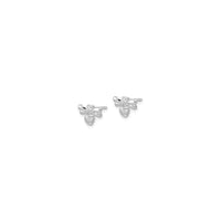 Sparkly Bee Stud Earrings (Silver) side - Popular Jewelry - New York