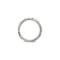Spinning Center Antiqued Skull Ring (Silver) setting - Popular Jewelry - New York