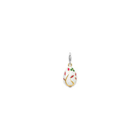 হোয়াইট অভিনব প্রকৃতি ইস্টার ডিম কবজ (সিলভার) ফিরে - Popular Jewelry - নিউ ইয়র্ক
