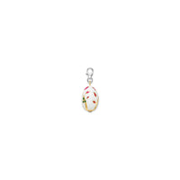 সাদা অভিনব প্রকৃতি ইস্টার ডিম কবজ (সিলভার) পাশ - Popular Jewelry - নিউ ইয়র্ক