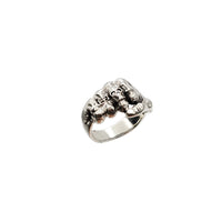 Gotički lubanjski šačni prsten (srebro)