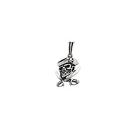 Skull Head Pirate Pendant (Silver)