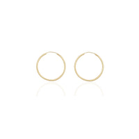Vékony, könnyű karika fülbevalók (14K) Popular Jewelry New York