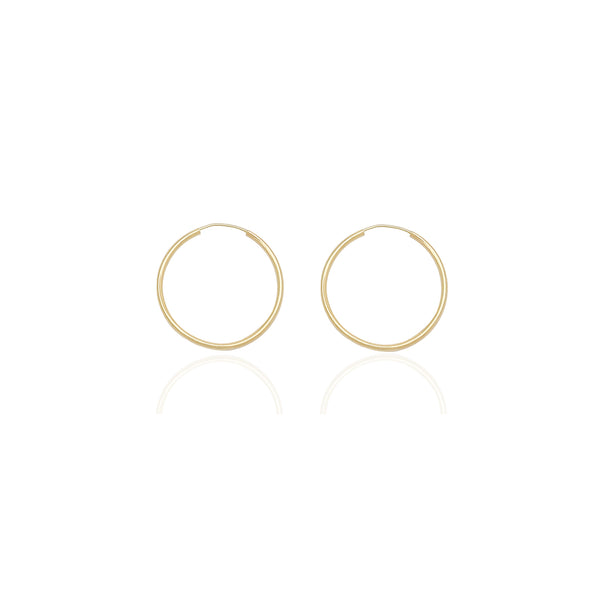 Thin Lightweight Hoops Earrings (14K) Popular Jewelry New York