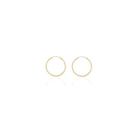 Vékony, könnyű karika fülbevalók (14K) Popular Jewelry New York