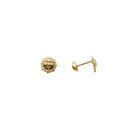 Smiling Sun Stud Earrings (14K)