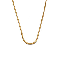 Smooth Cable Link Necklace (24K)