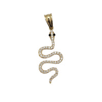 Concertina Fine Ice Snake Pendant (14K)