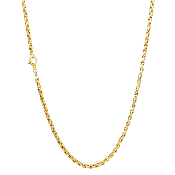 Solid Box-Cable Chain (14K)