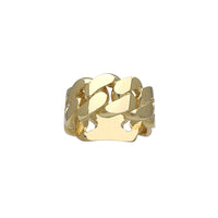 Solid Miami Cuban Ring (14K) Popular Jewelry New York