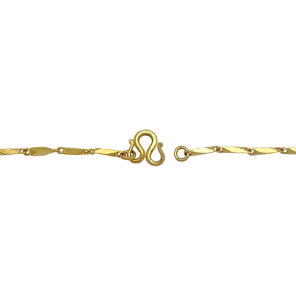 What Is A Raso Chain Pattern Solid Razo Chain (24K) – J
