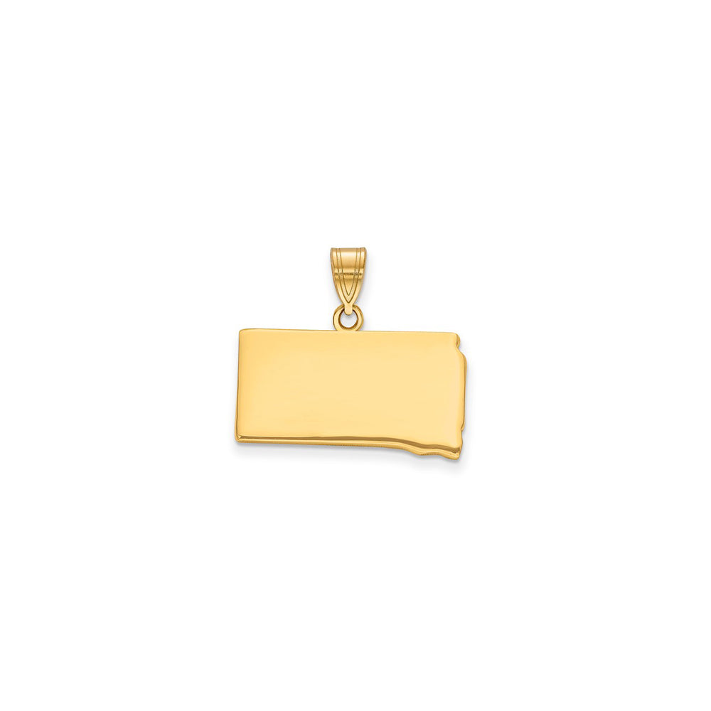 Plain South Dakota State Pendant (14K)