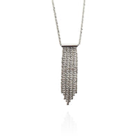 Sparklin Drop Necklace (Silver) New York Popular Jewelry