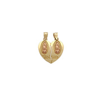 Splittable Virgin Mary Heart Pendant (14K) Popular Jewelry New Yok