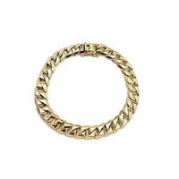 Square Cuban Link Bracelet (14K).