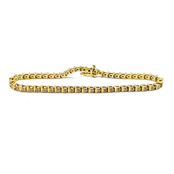 Stackable S-Link Diamond Bracelet (14K) Popular Jewelry New York
