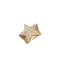 Iced Out Star Ring (14K)