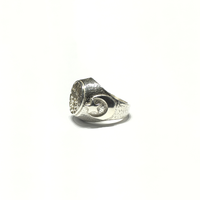 Allah Crescent and Star Signet Ring (Silver) side - Popular Jewelry - New York