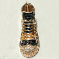 Converse Sneaker CZ Pendant (Silver) - Popular Jewelry New York