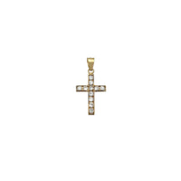 Stone-Set CZ Cross Pendant (14K) Popular Jewelry New York