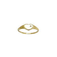 Gypsy Heart Signet Ring (14K)