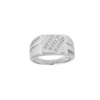 Stone-Set Men's Ring (Silver) Popular Jewelry New York