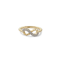Stoneset végtelen gyöngyös gyűrű (14K) Popular Jewelry New York