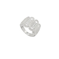 Strings Interconnect CZ Ring (Silver)