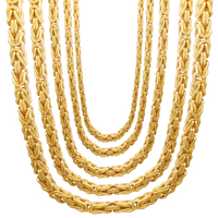 Cadena súper bizantina (14K) Popular Jewelry New York