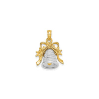 Two Tone Bell Pendant (14K)