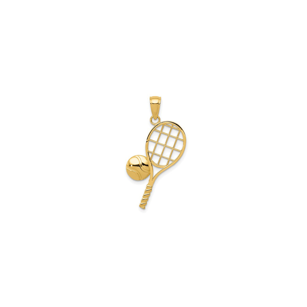 Tennis Racquet Pendant (14K)