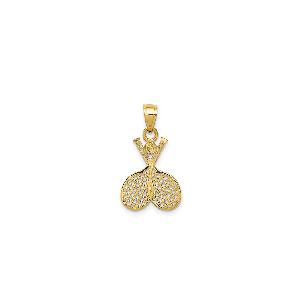 Tennis Racquet Pendant (14K)