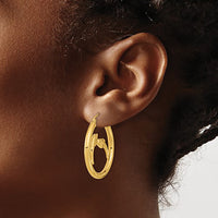 Dolphin Hoops Earrings (14K)
