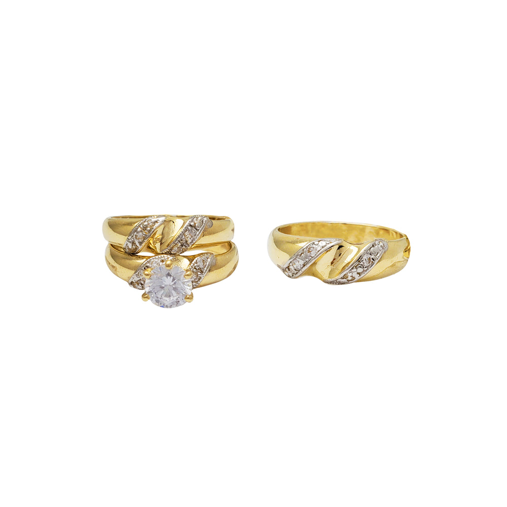 Three-Piece Set Engagement Rings (14K)